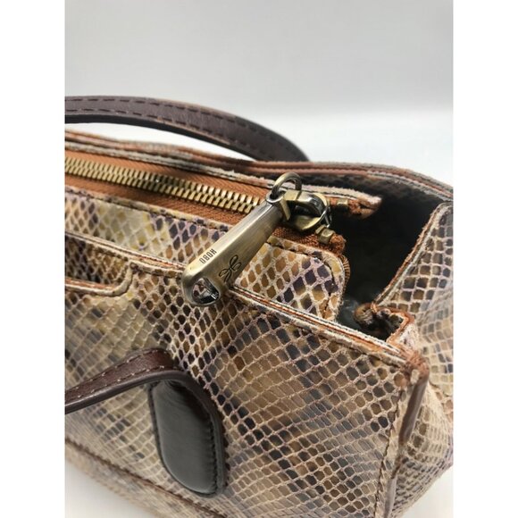 HOBO Friar Leather Python Embossed Shoulder Bag - Picture 10 of 12